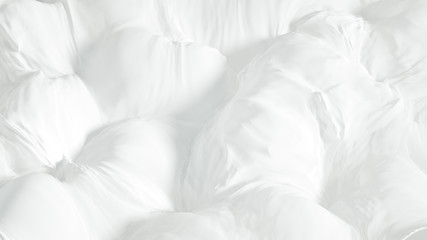 White background snow christmas, new year. 3d illustration, 3d rendering.