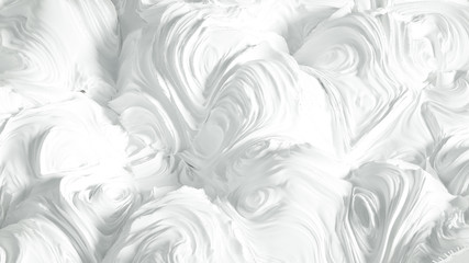 White background snow christmas, new year. 3d illustration, 3d rendering.