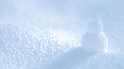 Obraz premium White background snow christmas, new year. 3d illustration, 3d rendering.