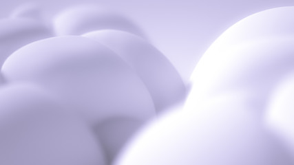 White background snow christmas, new year. 3d illustration, 3d rendering.