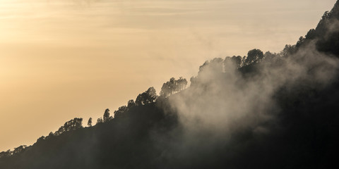 Clouds over Mount Triund, India