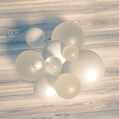 Abstract ball background. 3d illustration, 3d rendering.