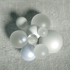 Abstract ball background. 3d illustration, 3d rendering.