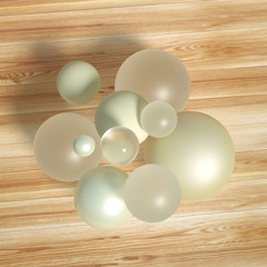 Abstract ball background. 3d illustration, 3d rendering.