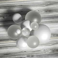 Abstract ball background. 3d illustration, 3d rendering.
