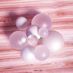 Abstract ball background. 3d illustration, 3d rendering.