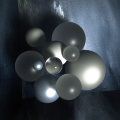 Abstract ball background. 3d illustration, 3d rendering.