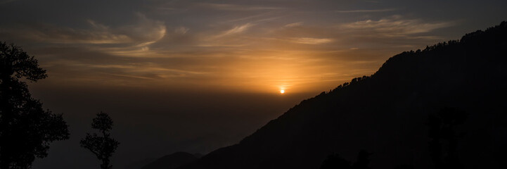 Clouds over Mount Triund, India