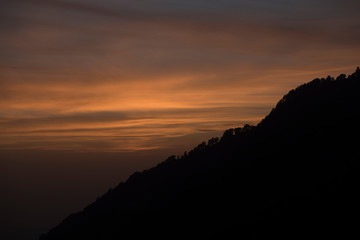Clouds over Mount Triund, India