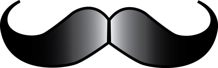 An illustration of a mustache with shades.
