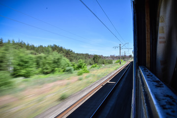Fototapeta premium train in motion