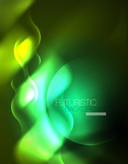 Neon lights vector abstract background