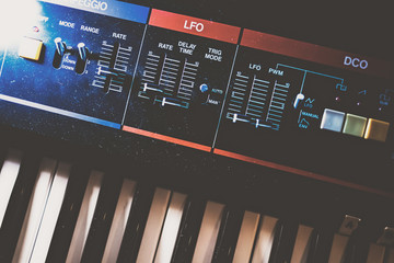 Analog Synthesizer Keyboard