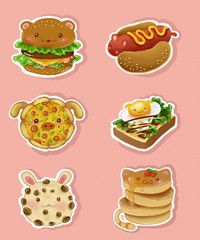 set of food and drink icons