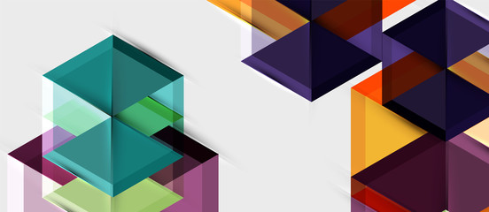 Hexagon abstract background, geometrical modern template