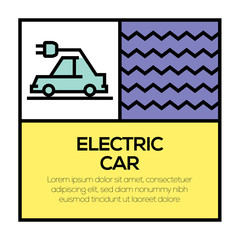 ELECTRIC CAR ICON CONCEPT