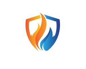 Fire flame Logo Template vector icon Oil, gas and energy logo