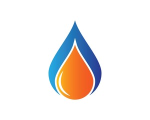 Fire flame Logo Template vector icon Oil, gas and energy logo