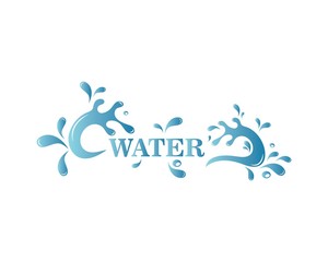 Water Splash logo icon illustration design