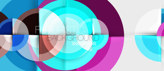 Geometric design abstract background - circles