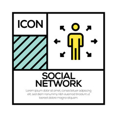 SOCIAL NETWORK ICON CONCEPT