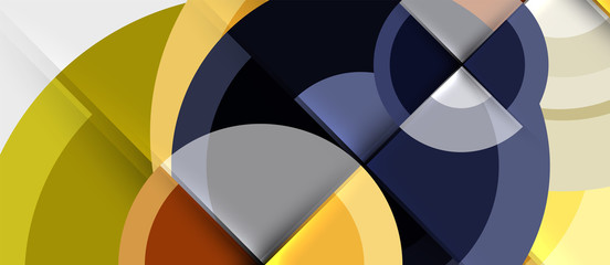 Obraz premium Geometric design abstract background - circles