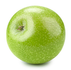 Green apples isolated on white