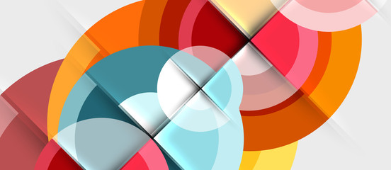 Obraz premium Circular geometrical design template