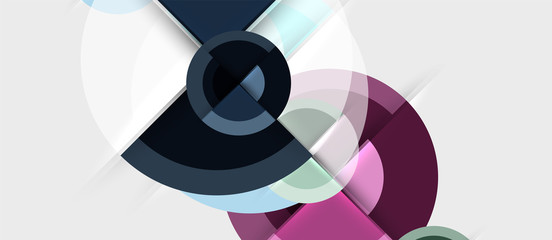 Fototapeta premium Circular geometrical design template