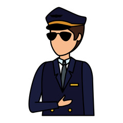 aviation pilot avatar character