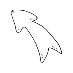 Obraz premium Doodle arrow icon