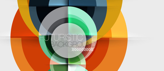 Obraz premium Circular geometrical design template