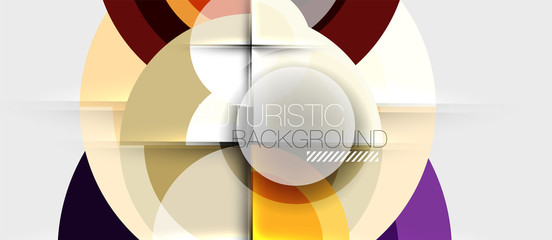 Obraz premium Geometric design abstract background - circles