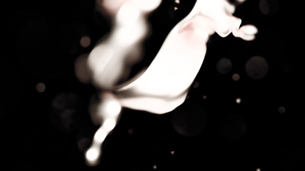 Fototapeta premium Elegant, luxury splash of gold liquid. 3d illustration, 3d rendering.