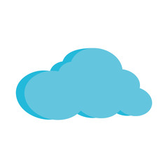 Cloud computing technology isolated symbol