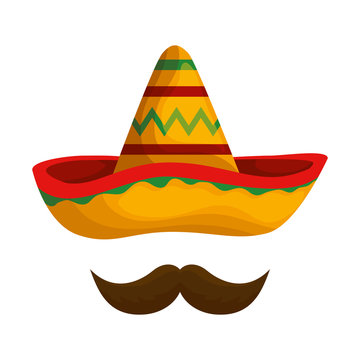 Mexican Hat Mariachi With Mustache
