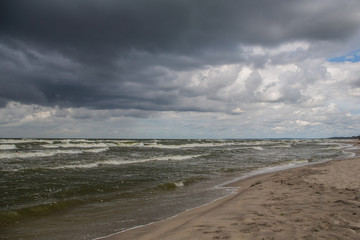 Thunder storm on Baltic sea