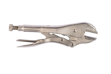 locking pliers isolated on a white background