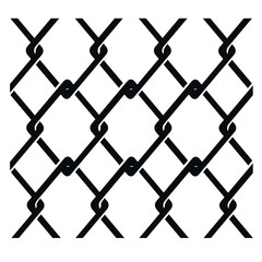 Fototapeta premium wire fence silhouette vector