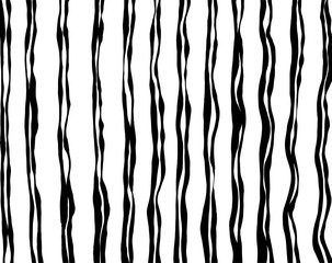 Fototapeta premium Brush grunge pattern. White and black vector.