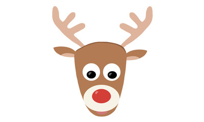 Illustraiton Rudolph the red nosed reindeer