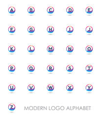 Letter alphabet logo template