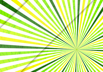 Striped abstract background, bright colored rays emanating from the center.