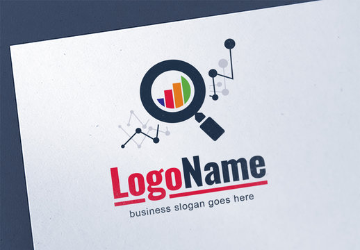 SEO and Data Icons Logo Layout