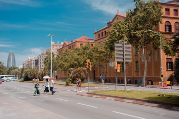 Obraz premium street in the city