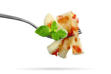 pasta italiana con forchetta