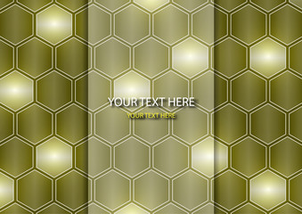 Geometric abstract background with hexagons. Brochure, flyer, leaflet, business card design template.