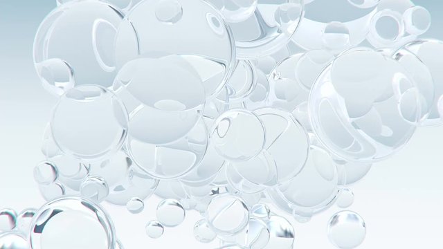 Abstract macro bubbles background