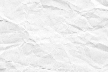 Crumpled white background paper texture