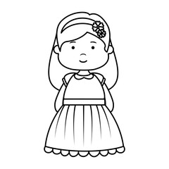 little girl first communion character